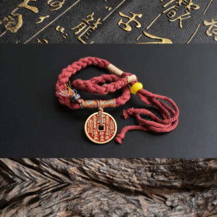 Brass Mountain Ghost Money Spending Pendant Cinnabar Bracelet